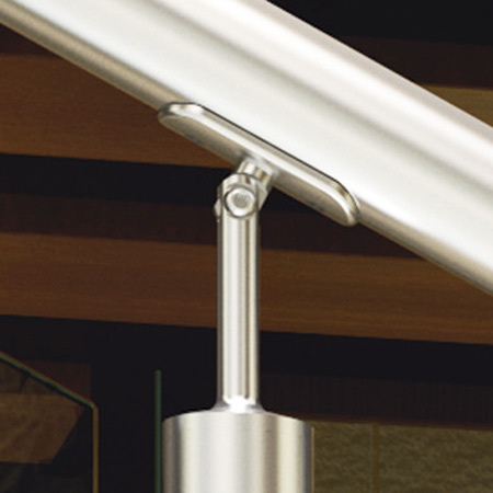 conectores pasamanos acero inoxidable