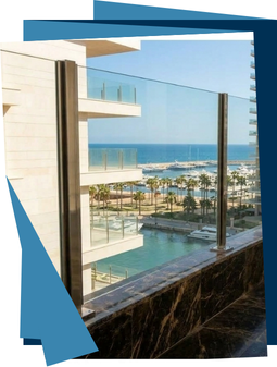 Post de Facebook Inmobiliaria Fotográfico Moderno Azul y Gris