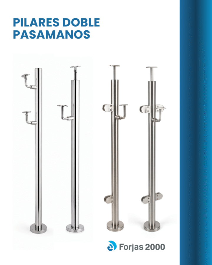 pilares doble pasamanos