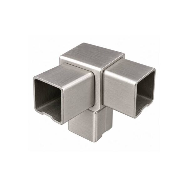 conector tubo cuadrado esquinero f
